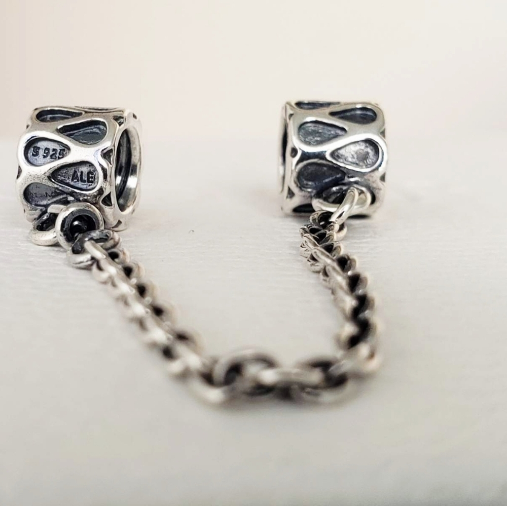 🛡Authentic Pandora ⭐️RETIRED⭐️ RAINDROP SAFETY CHAIN